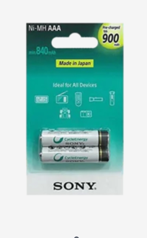 باتری نیم قلمی قابل شارژ سونی