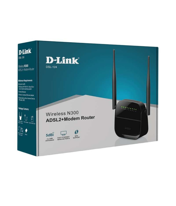 مودم روتر دی لینک dsl124 . سه سال ضمانت آونگ