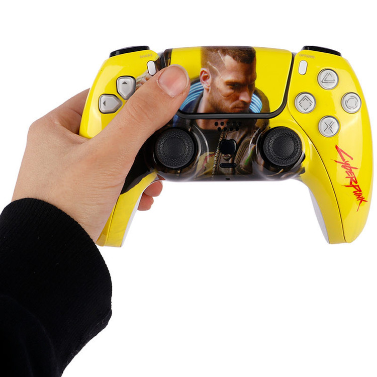 دسته بازی بی سیم طرح پلی استیشن P4-Plus T29 Cyberpunk 2077 PS4 / PC 5
