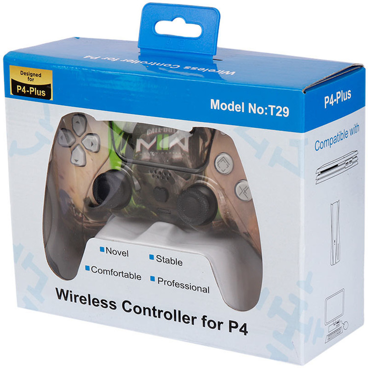 دسته بازی بی سیم طرح پلی استیشن P4-Plus T29 Call of Duty Modern Warfare II PS4 / PC 5