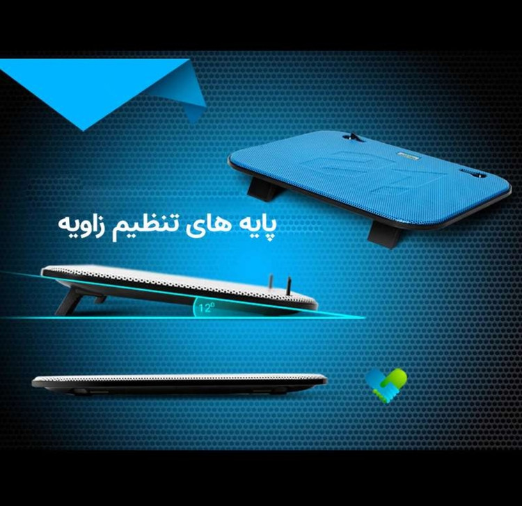 پایه خنک کننده لپ تاپ کول کلد مدل F3 COOLCOLD F3 Coolpad