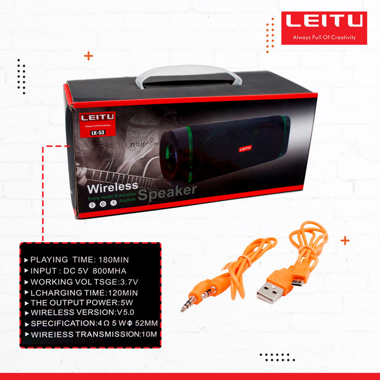 اسپیکر بلوتوثی قابل حمل لیتو مدل LK - 53