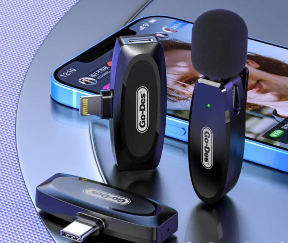 میکروفون یقه ای بی سیم تایپ سی Go-Des مدل GD-WS301 TC