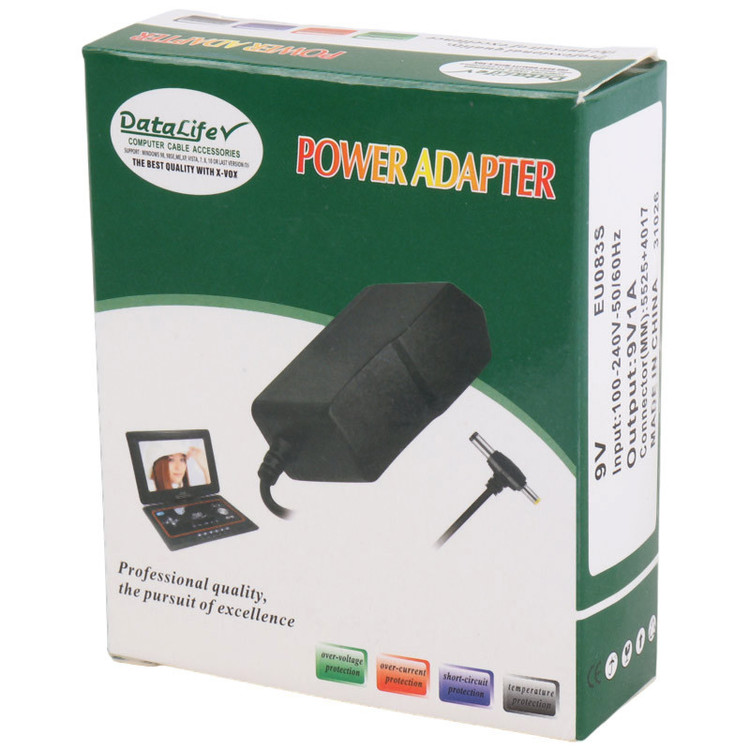 آداپتور برق دو فیش DataLife EU083S-G0910 9V 1A