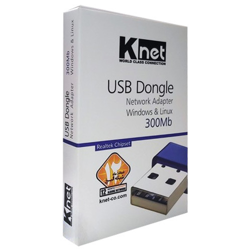 کارت شبکه USB بی سیم کی نت مدل 300Mb