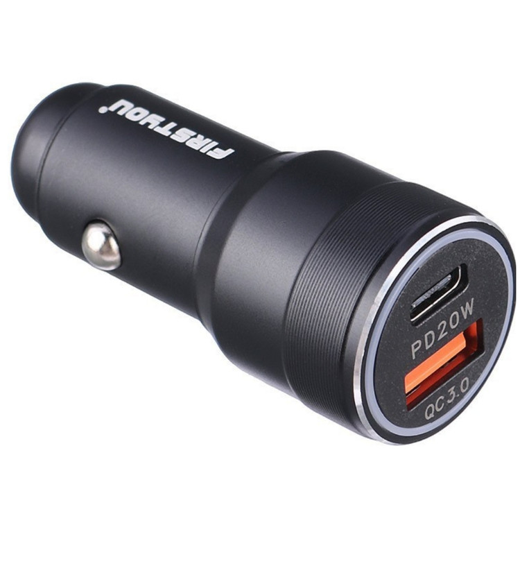 شارژر فندکی فست شارژ Firstyou F024 QC3.0 PD 3A 20W