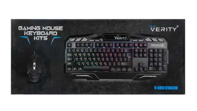 کیبورد و ماوس مخصوص بازی وریتی مدل V-KB6126GCW