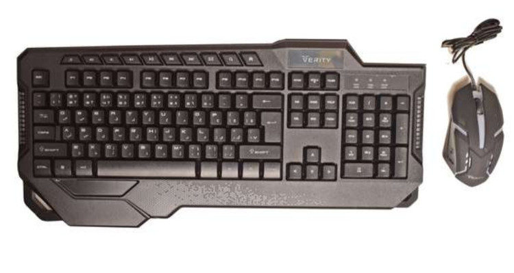 کیبورد و ماوس وریتی مدل V-KB6121 GCW مخصوص بازی گیمینگ