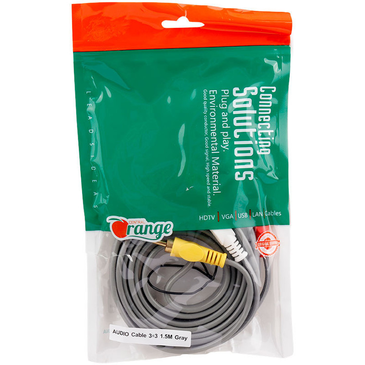کابل 3 به 3 Orange AV RCA 1.5m کد 2