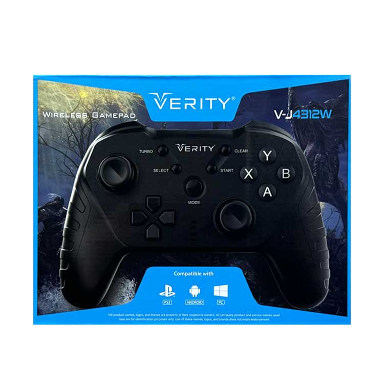 دسته بازی بی سیم تک شوکدار وریتی مدل Verity V-J4312W-کد 14077-14078