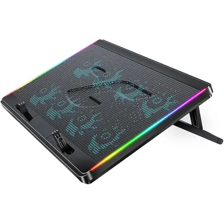 پایه خنک کننده لپ تاپ مخصوص بازی کول کولد مدل Cool Cold F4 RGB | F4-RGB