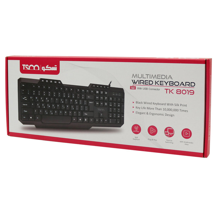 کیبورد TSCO TK-8019-کد : 0073
