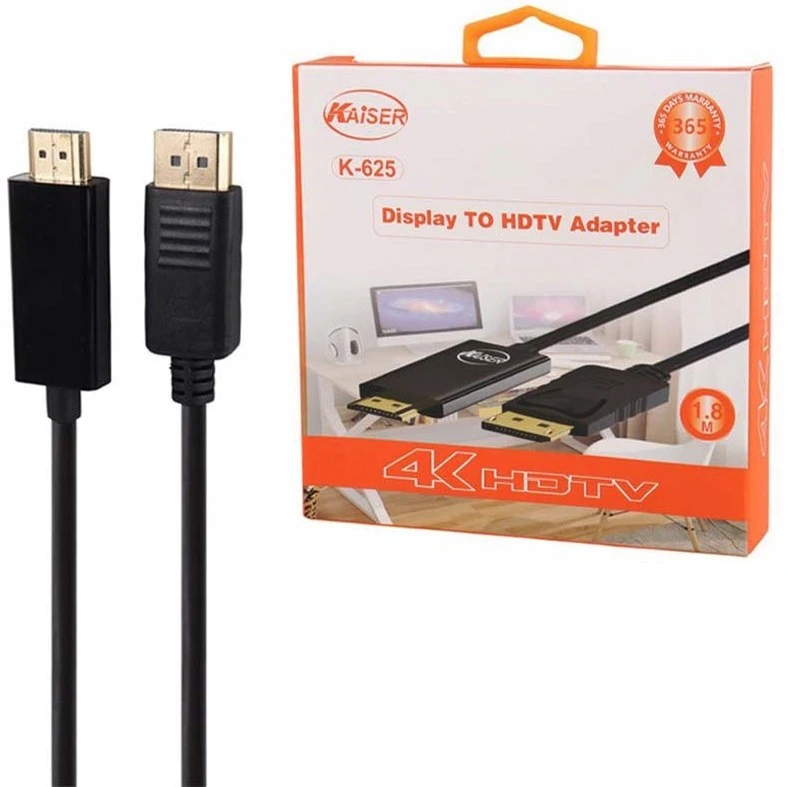 کابل تبدیل Display Port به HDMI کایزر مدل K-625 طول 1.8 متر